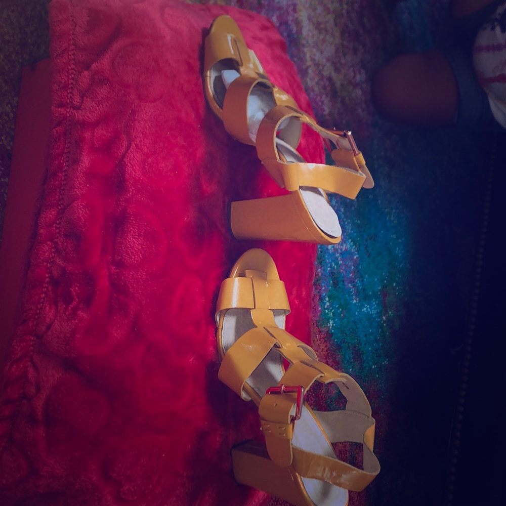 Mustard sandals